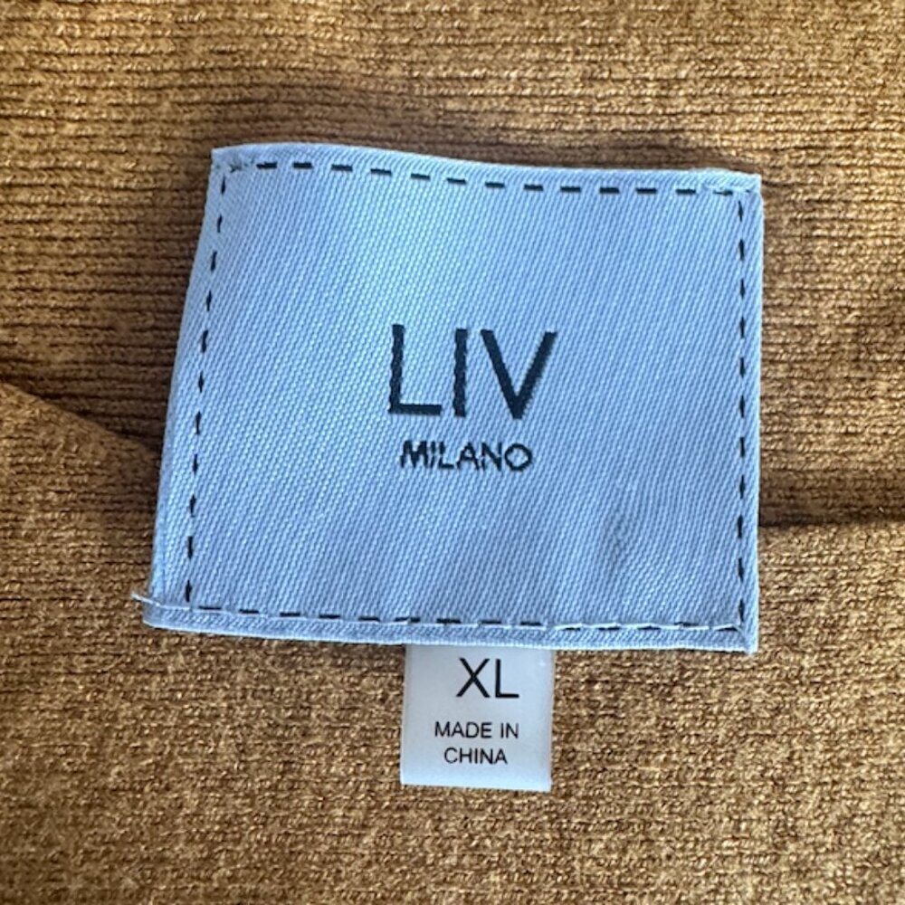 LIV Milano Gold Size XL Embellished Knit Top - Picture 6 of 7